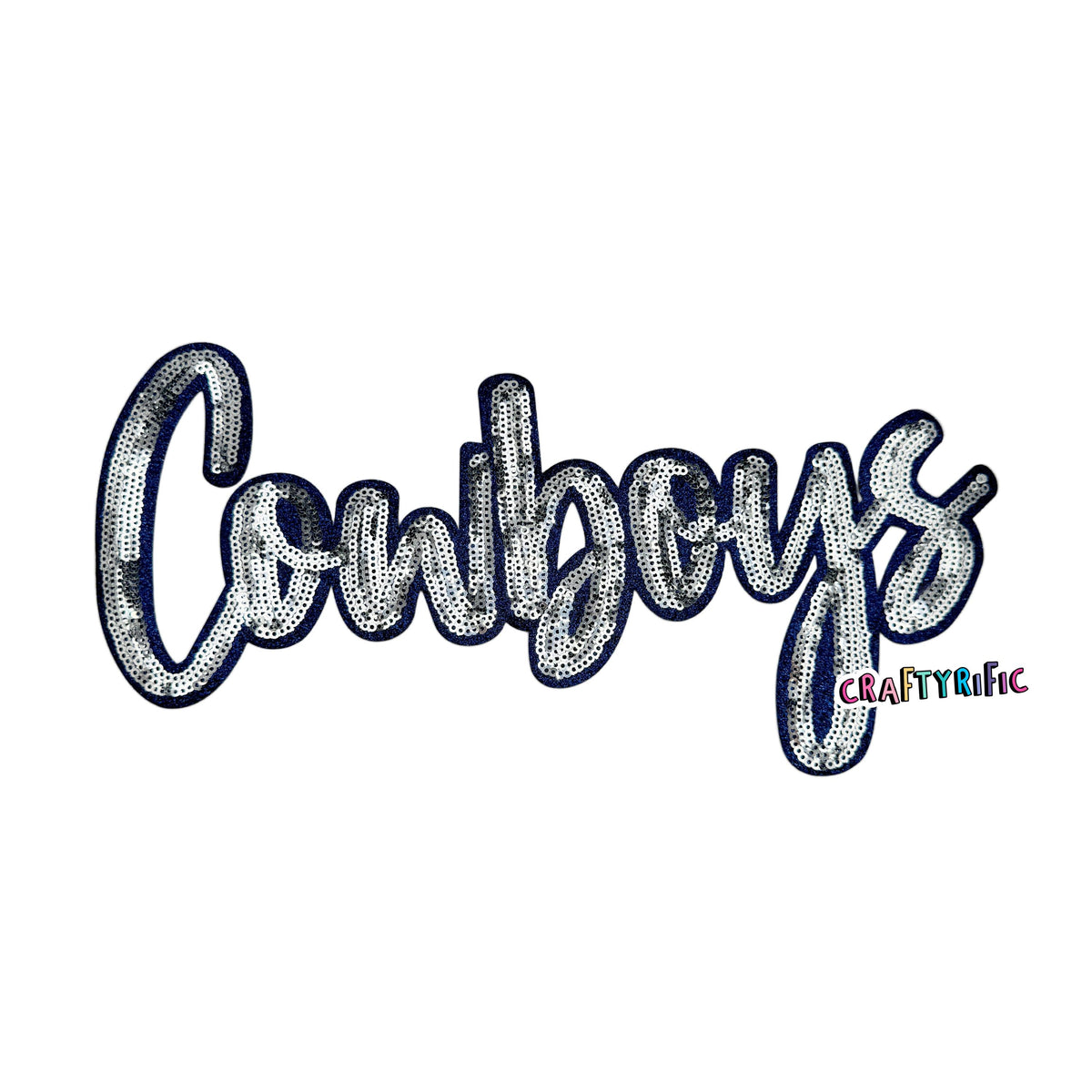 Cowboys Sequin Patch – Craftyrific